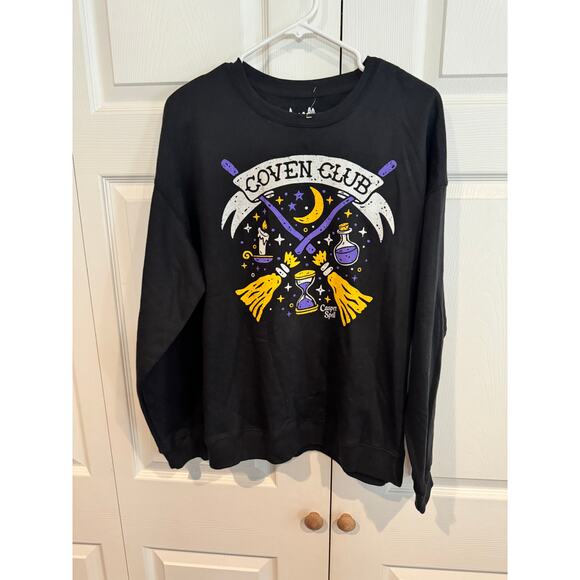NEW Threadless Coven Club Halloween Witchy October Sweatshirt Sm - Picture 4 of 6